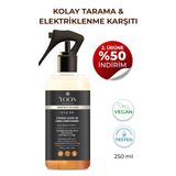 Kolay Tarama & Elektriklenme Karşıtı Saç Bakım Spreyi, Isı Koruyucu Uniseks Vegan Saç Spreyi 250ml