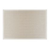 Kolay Temizlenen Yıkanabilir Bordürlü Sisal Halı, 80X250, Krem