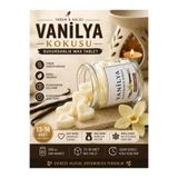 KOLAYEV Mystica Vanilya Kokulu Soya Wax Buhurdanlık Kokusu Kalp Model 13-16 Adet Kavanoz Mum Esansı