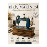 KOLAYEV Nostaljik Metal Dikiş Makinesi Ahşap Çekmeceli Dekoratif Kutu Vintage El Yapımı 23x10x21 cm