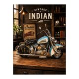 KOLAYEV Vintage Metal Motosiklet Dekoru 42 Cm Nostaljik Chopper Motor Modeli El Yapımı Dekoratif Obje mnk4064