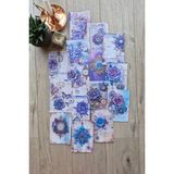Kolbi Craft 15 Adet Eskitme Vintage Mor Çiçek Temalı Scrapbook Kağıt Seti Bullet Journal Dekupaj Kağıdı Saat - Çok Renkli