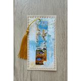 Kolbi Craft Gün Doğumu Van Gogh Püsküllü Altın Renk Metal Kitap Ayracı Hediyelik Sanatsal