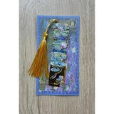 Kolbi Craft Nilüferler Van Gogh Püsküllü Altın Renk Metal Kitap Ayracı Hediyelik Sanatsal
