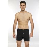 KOLCU Önü Düğmeli Erkek Havlu Bel Boxer K13230 - Siyah