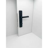 Koldoor Piramit Siyah Lüx Kare Aynalı Wc Banyo Kapı Kolu Sağ Basar 1 Takım