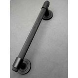 Koldoor Punch Zamak A213 Mat Siyah Çekme Kol Sürgülü Kapı Çekme Kolu 40 cm 1 Takım