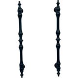 Koldoor Şehzade Mat Siyah Mobilya Dolap Mutfak Çekmece Kulpu 128 mm ( 12,8 cm ) 10 Adet