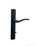 Koldoor Trim Mat Siyah Lüx Aynalı Wc Banyo Kapı Kolu Sol Basar 1 Takım