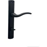Koldoor Trim Mat Siyah Lüx Aynalı Wc Banyo Kapı Kolu Sol Basar 2 Takım