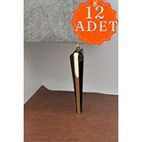 Koldoor Wings Gold Siyah Mobilya Koltuk Ayağı Chester Komidin Tv Ünitesi Vestiyer Ayağı 21 Cm 12 Adet