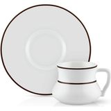 Koleksiyon Alala 6'lı Bone China Porselen Türk Kahve Fincanı Seti - Beyaz
