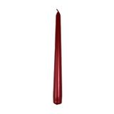 koleksiyon Candle Şamdan Mum Konik 2,5x25cm Metalik Kırmızı 100% Kaliteli Pamuk Fitil 1 adet