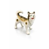 Koleksiyon Sibirya Kurdu Haski Porselen Köpek Biblo 4cm