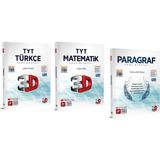Kolektif Kitap 3D Yayınları 2024 Tyt 3D Türkçe - Matematik - Paragraf Soru Bankaları (3 Kitap)