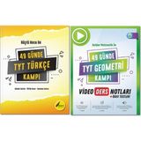 Kolektif Kitap Tonguç Yayınları Rüştü Hoca ile 49 Günde Tyt Türkçe Kampı ve Rehber Matematikle 49 Günde Tyt Geometri Video Ders Notlar (2 Kitap)