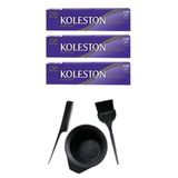 Koleston 3.66 3 Adet Tüp Saç Boyası ve Saç Boyama Seti