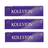 Koleston 3/4 Koyu Kestane x3 Tüp Saç Boyası