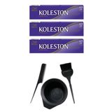 Koleston 4.77 3 Adet Tüp Saç Boyası ve Saç Boyama Seti
