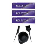 Koleston 5.4 3 Adet Tüp Saç Boyası ve Saç Boyama Seti