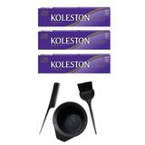 Koleston 6.7 3 Adet Tüp Saç Boyası ve Saç Boyama Seti