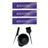 Koleston 7.3 3 Adet Tüp Saç Boyası ve Saç Boyama Seti