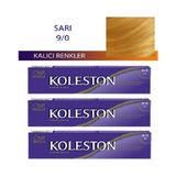 Koleston 9.0 Sarı 3x50 ml Tüp Saç Boyası