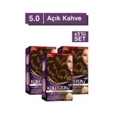 Koleston Supreme Kit Saç Boyası 5/0 Açık Kahve X3 Adet 5-0-acik-kahve