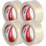 Koli Bandı 4 Adet 45X100 Şeffaf (Gergedan) En 45MM, Uzunluk Net 100 Metre, Basınca ve Gerilime Dayanıklıdır, 4'lü Paket