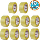 Koli Bandı 45 mm x 100 mt Şeffaf Güçlü Yapışkanlı Kopmayan Bant 10 Adet