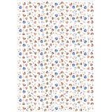 Koliciabla Anneler Günü Temalı Desenli Pelur Kağıt (32x45 cm) - 100 Adet Sevgi Dolu Paketleme - Kuşe Kağıdı - 35x50