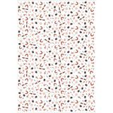 Koliciabla Gökkuşağı ve Parti Temalı Doğum Günü Pelur Kağıt (32x45 cm) - 100 Adet Neşeli Kutlama - Desenli - Kuşe Kağıdı - 35x50