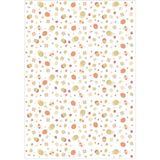 Koliciabla Gold Balon ve Yıldız Desenli Doğum Günü Pelur Kağıt (32x45 cm) - 100 Adet Işıltılı ve Zarif - Kuşe Kağıdı - 35x50