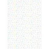 Koliciabla Renkli Çizgisel Hayvan Desenli Pelur Kağıt (32x45 cm) - 100 Adet Neşeli ve Sanatsal - Kuşe Kağıdı - 35x50