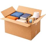 Kolisi 53X48X45 cm – Çift Oluklu Sağlam Karton Koli, Ev Eşya Taşıma Kolisi, Nakliye Ambalaj K - Standart