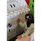 Kolix Büyük Boy Oyun Çadırı Ben10 Karakterli Karton Boyama Evi Eğitici ve Eğlenceli Oyun
