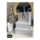 KOLİX Gelin Bohçası - Gelin Kutusu - Çeyiz Kutusu- Hediye Seti - Hediye Kutusu 3'lü Bride Set