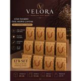 Kolix Velora 12'li Premium Karton Poşet Hediye Paketi Karton Çanta 24x14x20cm