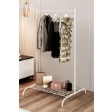 Kollektiv Home Elbise Askılığı Konfeksiyon Ayaklı Askılık Tek Raflı 148x106