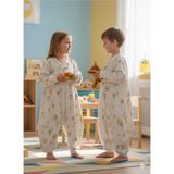 Kollu Uyku Tulumu, %100 Doğal Pamuk, Çift Kat Pazen Kumaş, Unisex, 1.0 Tog, 0-6 Ay - -- - Çok Renkli