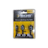 kölner sgs Havşa Delik Açıcı pvc ahşap Pah Matkap Ucu 1/4 Hex Saplı Kesici Takım 12mm 16mm 19mm 3 Adet Set