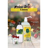 Kolonya 1 lt ve Pet Şişe 400 ml Çeşme Limonu ve Rosie Hediye