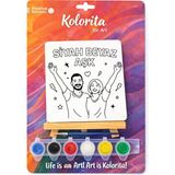 Kolorita For Art Özel Gün Boyama Seti - siyah beyaz aşk