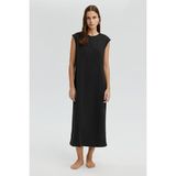 Kolsuz Astar Elbise - Siyah
