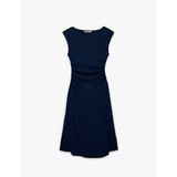 Kolsuz Bisiklet Yaka Slim Fit Maxi Elbise