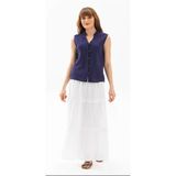 Kolsuz Şile Bezi Arzu Yazlık Bluz Mor Mor 3Xl Mor