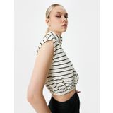 Kolsuz Sweatshirt Yarım Fermuarlı Dik Yaka