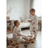 Kolsuz Uyku Tulumu, %100 Doğal Pamuk, Çift Kat Pazen, Unisex, 1.0 Tog, 0-6 Ay, Bej - -- - Çok Renkli