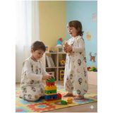 Kolsuz Uyku Tulumu, %100 Doğal Pamuk, Çift Kat Pazen, Unisex, 1.0 Tog, 0-6 Ay, Ekru