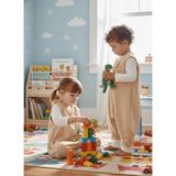 Kolsuz Uyku Tulumu, %100 Doğal Pamuk, Çift Kat Pazen, Unisex, 1.0 Tog, 20-24°c, 0-6 Ay, Bej - -- - Çok Renkli